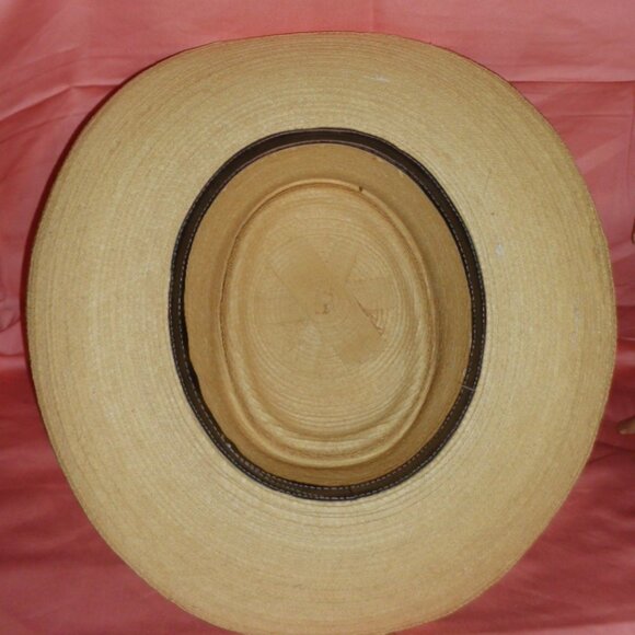 LA GIRALDA PANAMA WIDE BRIM HAT-MADE 100% PALM LEAVES-NEW - Picture 5 of 6